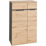 Voleo pisarniška omara barve grafita, hrast artisan | Shoptok.si