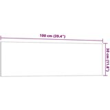  Zidna magnetna ploča bijela 100 x 30 cm od kaljenog stakla | shoptok.hr