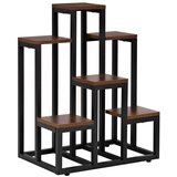 springos stalak za cvijeće sa 6 polica, drvo i metal, 51 x 34 x 67 cm | shoptok.hr
