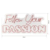 WALLXPERT dekorativna plastična led rasveta follow your passion pink | ePonuda.com