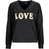 Vero_Moda Puloverji VMCAROLA L/S SWEAT JRS BTQ Črna | Shoptok.si