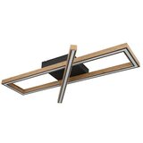 Globo LED stropna svjetiljka Mandera (36 W, D x Š x V: 80 x 20 x 9 cm, Crna, Topla bijela) u