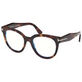 Tom Ford Ženski okvir za dioptrijske naočare Blue Block 0FT5987-B 5252, Smeđi Cene