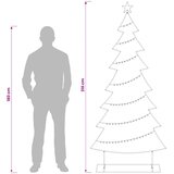  Metalno božićno drvce sa stalkom KUOPIO 210 cm Čelik Bijela Slike