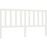 Maison Chic posteljno vzglavje - vzglavna omarica - nočna omarica belo 206x4x100 cm trdna borovina, (21705642) Cene