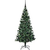 vidaXL Umjetna preddekorirana božićna jelka med 300 LED Zelena 180 cm | Shoptok.si