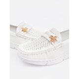 GOODIN White light loafers with a pin | Shoptok.si