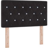 vidaXL Naslon za glavu s kristalnim gumbima tufted crni 80 cm baršun | shoptok.hr