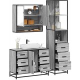 Maison Chic Kopalniški sestavi - Kopalniško pohištvo 3 kosi siva sonoma inženirski les, (21788155) | Shoptok.si