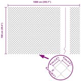 vidaXL Ograja iz verige Siva 1x10 m Jeklo | Shoptok.si
