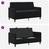 SOFA s pohranom Crna 152 x 78 x 87 cm Poliester | Shoptok.si
