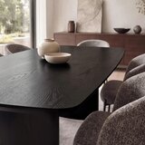Bessagi Home Jedilna Miza Charlie, Črnam, 200x100 Slike