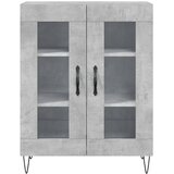  Visoka komoda siva betona 69,5x34x180 cm od konstruiranog drva | shoptok.hr