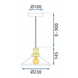 Toolight stropni visilica APP1172-1CP white | shoptok.hr