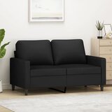 vidaXL Kavč dvosed črn 120 cm žamet Cene