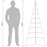  Metalna božićna jelka KUOPIO 180 cm Čelik Zlatno - 180 cm Zlatno bez LED svjetala | shoptok.hr