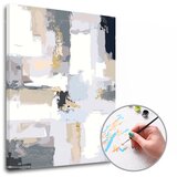  Slikanje po brojevima 50 NIJANSI SIVE - Level Starter 70x90 cm | bez okvira | shoptok.hr