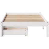 vidaXL Okvir kreveta bez madraca bijeli 90 x 200 cm masivna borovina | shoptok.hr