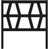  Uzglavlje za krevet crno 96 x 4 x 100 cm od masivne borovine | shoptok.hr