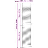  Ormarna vrata s vratima 4 pcs Prirodna 140,5 x 2,1 x 39,5 cm | shoptok.hr