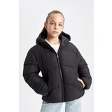 Defacto Girls Water Repellent Windproof Hooded Pocket Zippered Puffer Jacket | ePonuda.com
