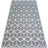RugsX Preproge Preproga BCF BASE CUBE 3956 Kvadrati siva 185x270 cm Siva | Shoptok.si