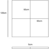 MeowBaby Bijela dječja podloga za igru 120x120 cm - | shoptok.hr