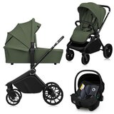 Lionelo dječja kolica Mika Plus 3u1, Green Olive | shoptok.hr