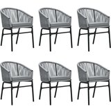  7-dijelni vrtni blagovaonski set sivi | shoptok.hr