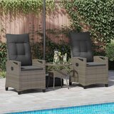  Vrtna stolica 2 pcs Siva i tamno siva 56 x 60 x 112 cm - siva i tamnosiva | shoptok.hr