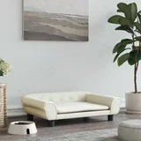 za pse krem 70 x 48 x 22 cm baršunasti