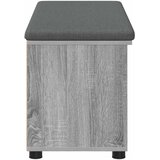  Klupa za hodnik s jastukom Sivi Sonoma 100 x 38 x 46 cm | shoptok.hr
