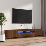 The Living Store Komplet TV omaric LED 2-delni rjav hrast inženirski les - Komplet TV Omaric, (21374318) Cene