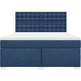  Krevet s oprugama i madracem plavi 180x200 cm od tkanine | shoptok.hr