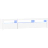 TV ormarić s LED svjetlima bijeli 195x35x40 cm | shoptok.hr
