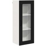 vidaXL Zidni kuhinjski ormarić Crna 40 x 31 x 100 cm Konstruirano drvo | shoptok.hr