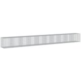 vidaXL Gabionska košara s pokrovom 1000x100x100 cm pocinkano železo, (21413624) | Shoptok.si