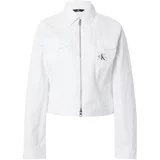 Calvin Klein Jeans Prehodna jakna 'LEAN' bela