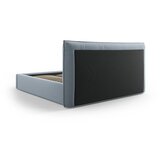 Milo Casa Svijetlo plavi tapecirani bračni krevet s prostorom za odlaganje s podnicom 160x200 cm Elio – | shoptok.hr