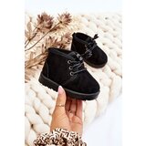 Boto Children's Lace-up Snow Boots Insulated With Fur Black Hunter | ePonuda.com