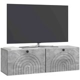 TV Omarica za TV, ki jo lahko montiraš na steno Betonsko siva, (5000210580) | Shoptok.si