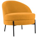 Leitmotiv Oker žuta fotelja od bouclé tkanine Noble – | shoptok.hr