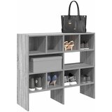 vidaXL Regal za čevlje 2 kosa zložljiva siva sonoma 89,5x30x40 cm | Shoptok.si