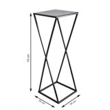  Stalak za cveće 70x24 crni | Eponuda.com