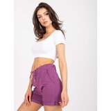 FANCY Shorts-FA-SN-6283.88P-Dark Purple | Shoptok.si