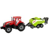 Red Farm Tractor with Green Seeder Friction Drive | shoptok.hr