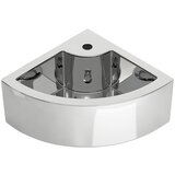The Living Store Umivalnik z odprtino za odtekanje 45x32x12,5cm keramičen srebrn - Umivalnik, (21493859) | Shoptok.si