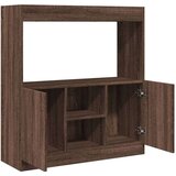 vidaXL Visoka komoda boja smeđeg hrasta 92x33x100 cm konstruirano drvo | shoptok.hr