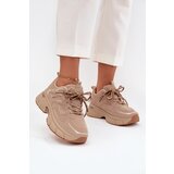 Boto Women's Sports Sneakers With Double Lacing Beige Annelie | shoptok.hr