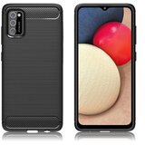  Gumijasti / gel etui Carbon za Samsung Galaxy A02s - črni Cene